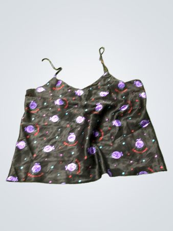 La Senza Lingerie Black Camisole with Purple Character Print