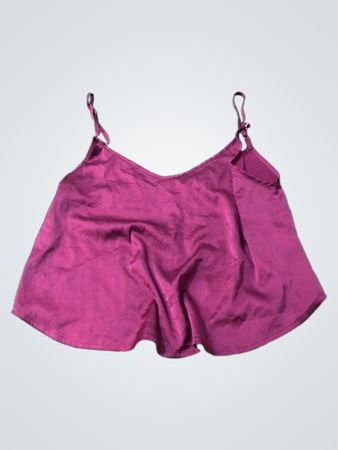 Maroon Satin Cami Top