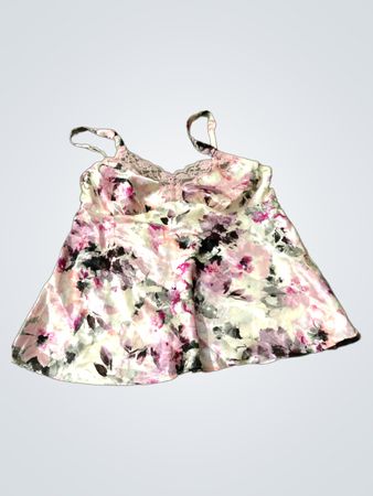 Floral Print Satin Cami Top
