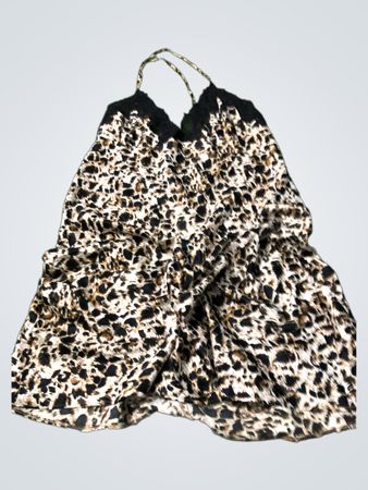 Autograph Marks & Spencer Leopard Print Lace Trim Cami Top
