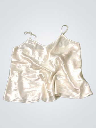 White Satin Cami Top