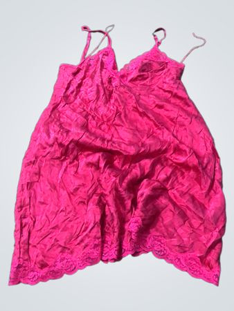 Marks & Spencer Autograph Red Lace Trim Slip Dress