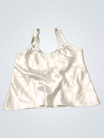White lace trim camisole
