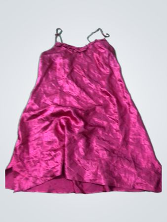 Red Satin Slip Dress
