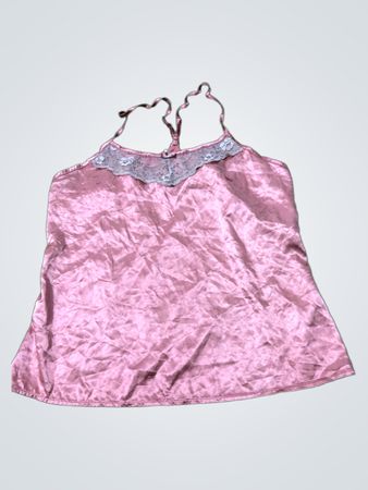 Avenue Collection Pink Satin Nightgown