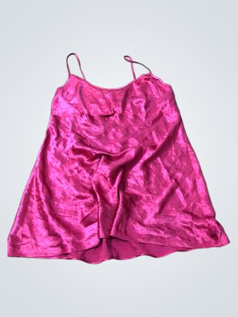 Red Satin Slip Dress