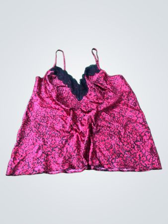 Red and Black Animal Print Cami Top