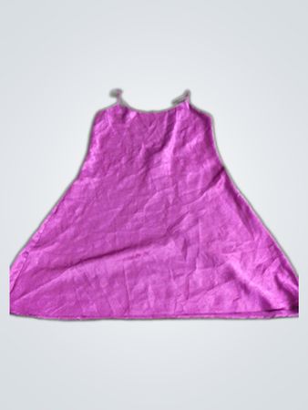 Purple Silk Slip Dress