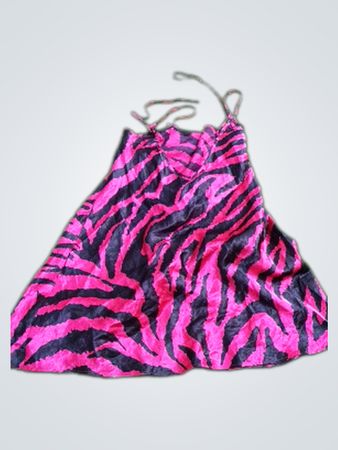 Secret Possessions Zebra Print Slip Dress
