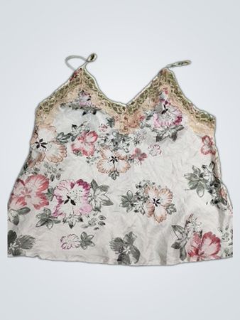 Floral Lace Trim Cami
