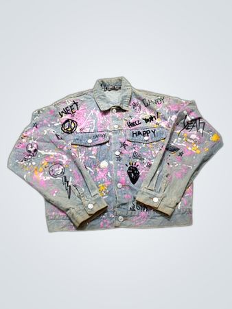 Showtime! Graffiti Denim Jacket