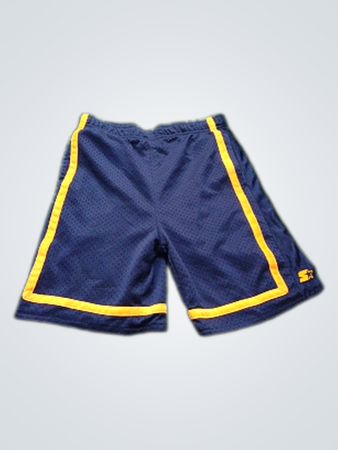 Shorts de sport bleus marine et orange Starter