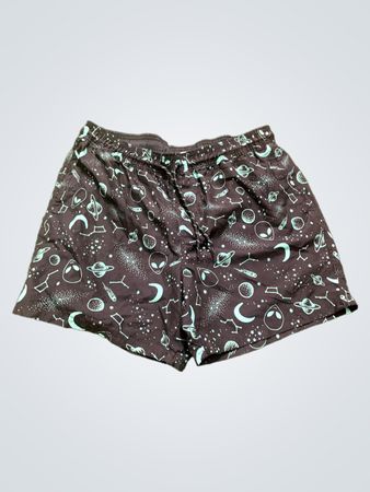 NO BOUNDARIES Herren Schwimmshorts mit Weltraumdruck