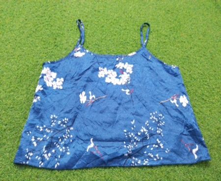 Blue Floral Print Cami Top