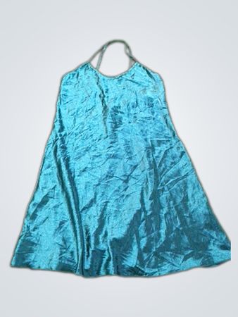 Robe nuisette en satin teal
