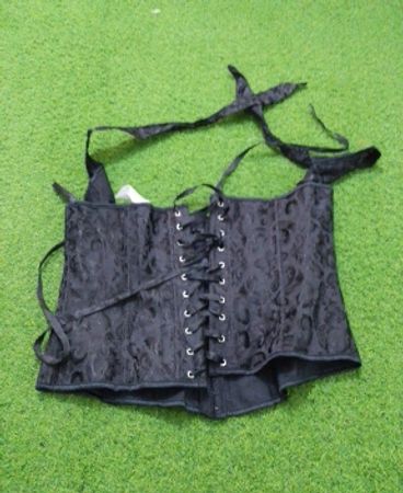 Top en corset noir