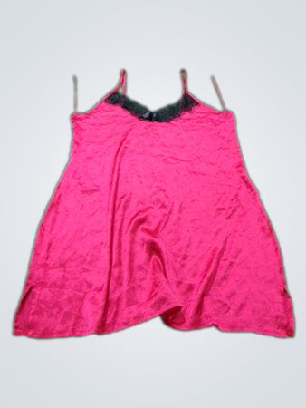 Peacocks Pink Satin Nightdress