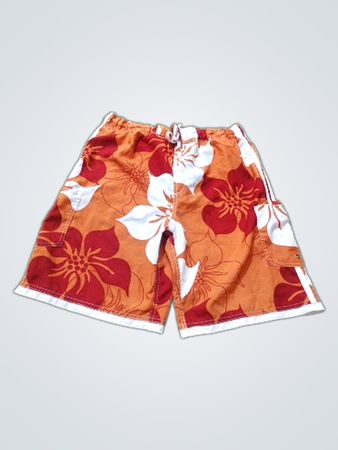 No Boundaries Herren Orange Blüten Badehose
