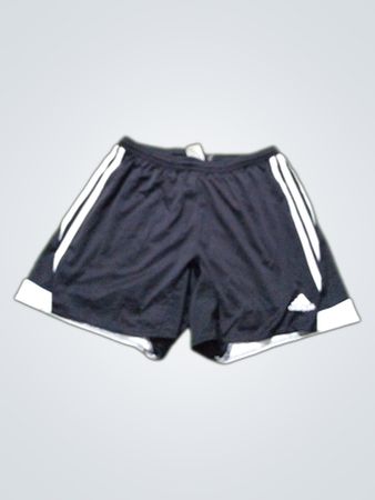 Adidas schwarze Shorts mit weißen Streifen