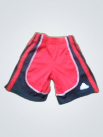 Adidas rote und schwarze Sportshorts