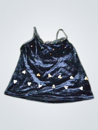 Schwarzes Pailletten-Camisole