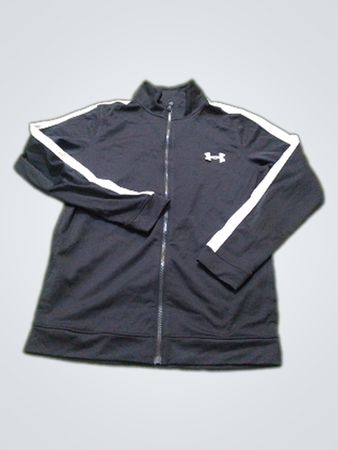 Under Armour ブラック トラックジャケット（ホワイトストライプ）