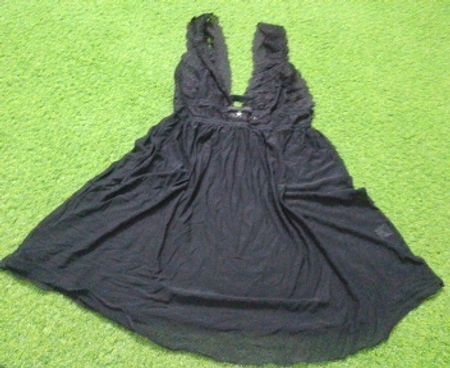 Celestia Schwarze Spitzenkante Babydoll