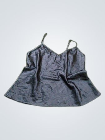 Schwarzes Satin-Kamisolé