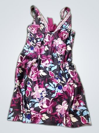 Floral-Print-Unterkleid