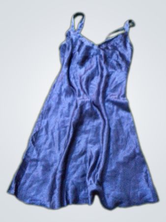 Bhs Navy Blue Satin Nachthemd
