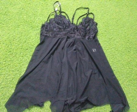 Schwarzes Babydoll-Dessous