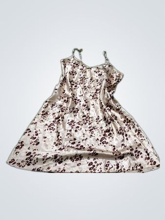 Satinkleid mit Animalprint