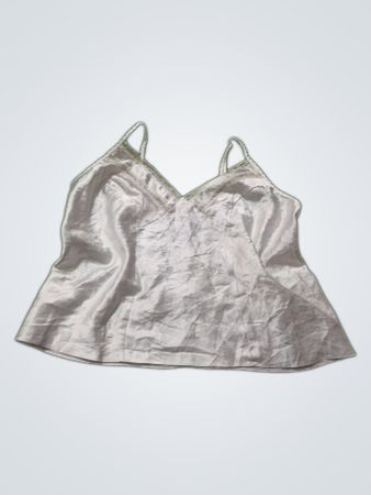 Weiße Satin-Camisole