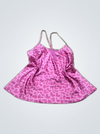 Love Sleep Pink Herz-Print Trägertop