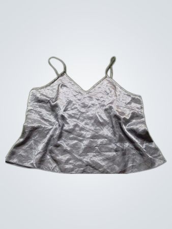 Grey Satin Camisole
