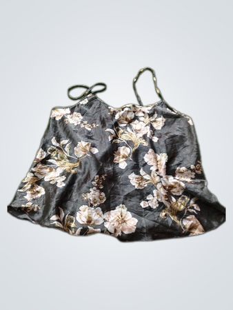Haut caraco à imprimé floral satiné