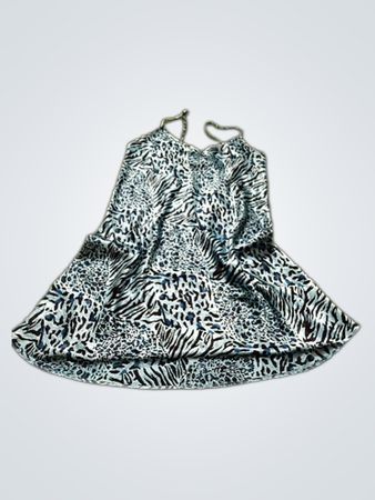 Essentials Animal Print Slip Dress