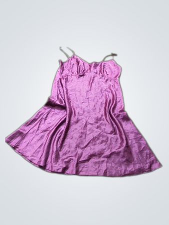 Purple slip dress