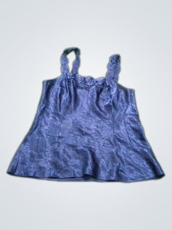 Navy camisole with lace straps