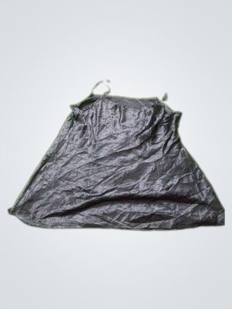 Black satin slip dress