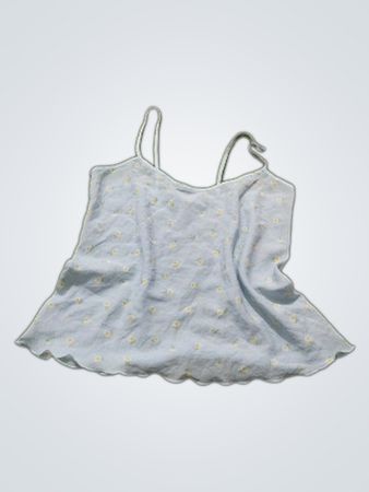 Camisola azul claro com estampa floral