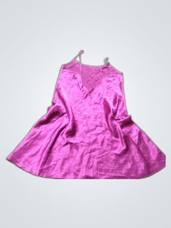 Intimates Purple Satin Slip Dress