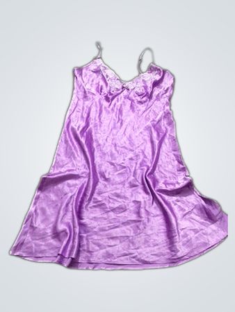 Purple Satin Nightgown