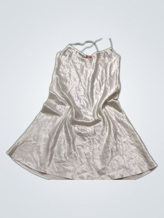 The Collection White Satin Slip Dress