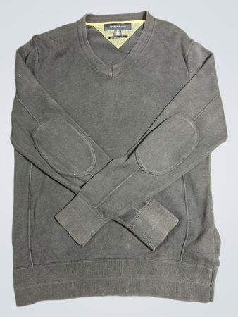 Tommy Hilfiger V-Ausschnitt-Pullover mit Ellbogen-Patches