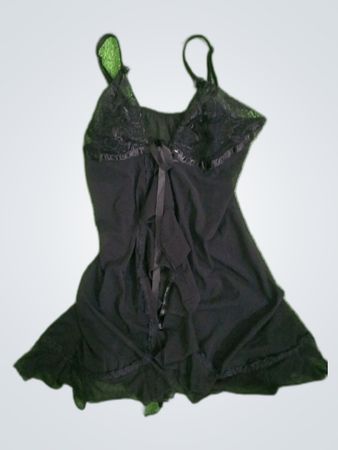 Playtex Black Lace Slip Dress