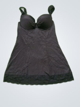 Black Lace Trim Chemise