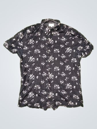 Next Slim Fit Floral Print Short Sleeve Shirt