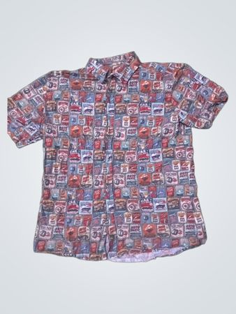 Automotive-Themed Short Sleeve Shirt