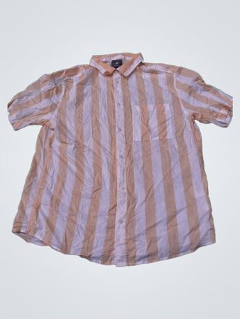 H&M Yellow and White Striped Shirt